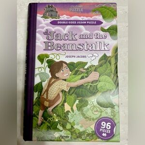 Jack and the Beanstalk Double-Sided Jigsaw Puzzle, 96 Pieces